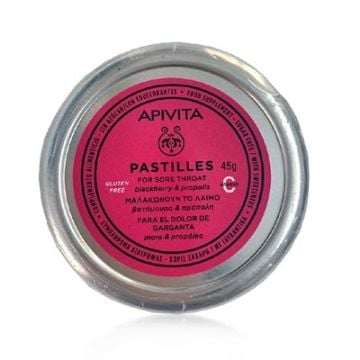 Apivita Pastillas Mora y Propoleo S/Azucar 45gr