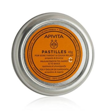 Apivita Pastillas Propoleo y Regaliz S/Azucar 45gr