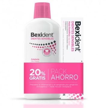 Bexident Dientes sensibles colutorio 500ml + pasta 75ml