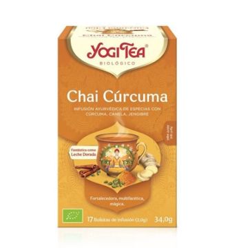 Yogi Tea Chai Infusion Curcuma Canela y Jengibre 17 Uds