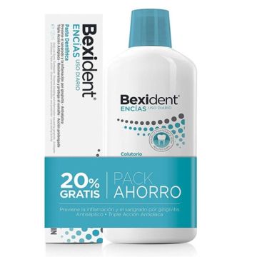 Bexident Encias colutorio 500ml + Pasta Encias 125ml