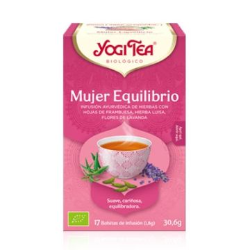 Yogi Tea Mujer Equilibrio Infusion Frambuesa Hierba Luisa 17 Uds