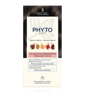 Phyto Color Tinte Permanente 3 Castaño Oscuro