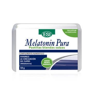 ESI Melatonin Pura Pastillas Blandas Sabor Menta-Naranja 50gr