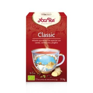 Yogi Tea Classic infusion canela cardamomo y jengibre 17 uds