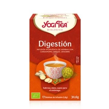 Yogi Tea Digestion Infusion Cardamomo Hinojo Y Jengibre 17 Uds