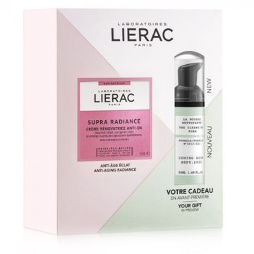 Lierac Supra Radiance Crema Renovadora Antiox 50ml + Espuma 50ml