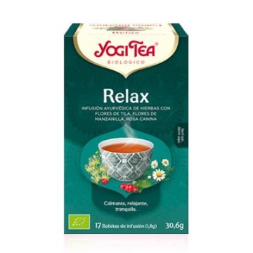 Yogi Tea Relax Infusion Tila Manzanilla y Rosa Canina 17 Uds