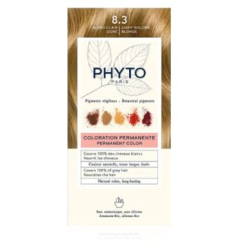 Phyto Color Tinte Permanente 8.3 Rubio Claro Dorado