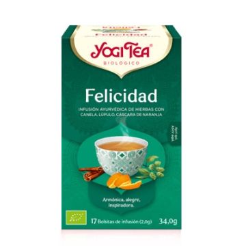 Yogi Tea Felicidad Infusion Canela Lupulo y Naranja 17 Uds