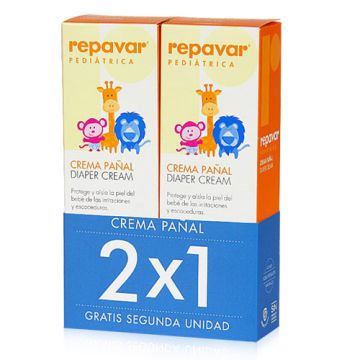 Repavar Pediatrica Crema Pañal Duplo 2x75ml