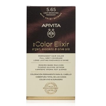 Apivita Tinte Permanente 5.65 Caoba Rojo Marron Claro