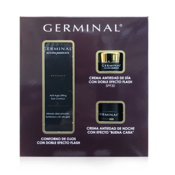 Germinal Radiance Contorno Ojos 15ml +Cr Dia 15ml +Cr Noche 15ml 