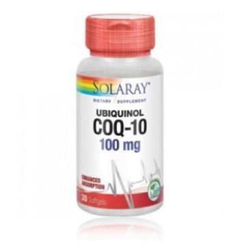 Solaray CoQ-10 Ubiquinol 100mg 30 Perlas