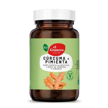 El Granero Curcuma + Pimienta Bio 120 Capsulas