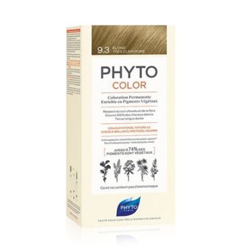 Phyto Color Tinte Permanente 9.3 Rubio muy Claro Dorado