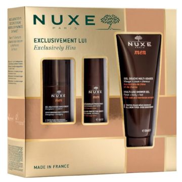 Nuxe Men Gel Hidratante 50ml + Gel Ducha 200ml + Desodorante 50ml