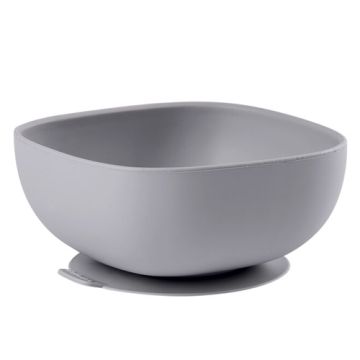 Beaba Bol de Silicona con Ventosa Gris 4m+ 1 Ud