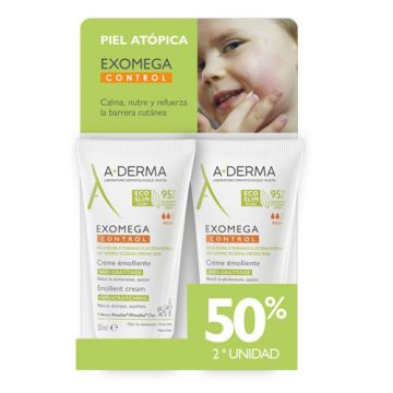 Aderma Exomega Control Crema Emoliente Duplo 2x50ml