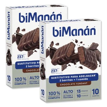 Bimanan Barritas Chocolate Fondant Duplo 2x10Uds