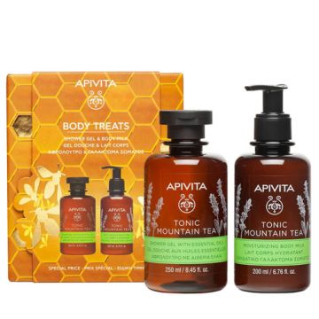 Apivita Tonic Mountain Tea Gel Baño 250ml +Leche Hidratante 200ml