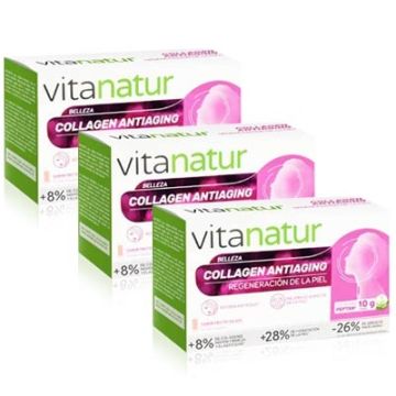 Vitanatur Collagen Antiaging Regeneracion Triplo 3x10 Viales