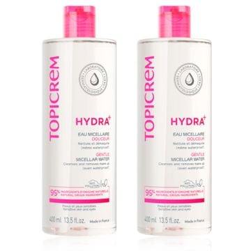 Topicrem Hydra+ Agua Micelar Suave Duplo 2x400ml