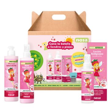 Nosa Pack Anti-Piojos Fresa 3 Productos