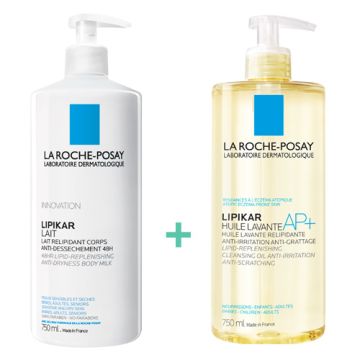 Lipikar Leche Corporal 750ml + Lipikar Aceite 750ml