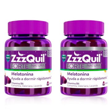 Vicks Zzzquil Natura Melatonina Forte Duplo 2x30 Gominolas