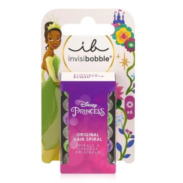 Invisibobble Disney Princess Tiana Goma Pelo Espiral 6 Uds