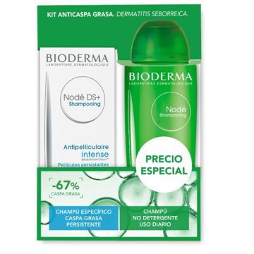 Bioderma Node DS+ Champu Anticaspa 125ml + Champu Fluido 400ml 