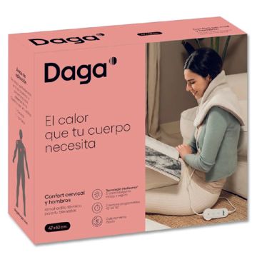 Daga Almohadilla Termica Confort Cervical y Hombros 47x52cm