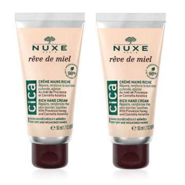 Nuxe Reve de Miel Cica Crema de Manos Rica Duplo 2x50ml