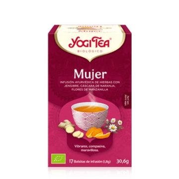 Yogi Tea Mujer Infusion Jengibre Naranja y Manzanilla 17 Uds