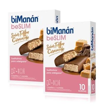 Bimanan Beslim Barritas Toffee Caramelo Duplo 2x10 Uds