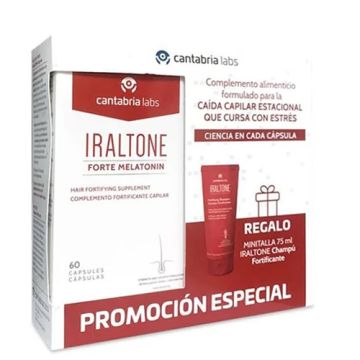 Iraltone Forte Melatonin 60 Caps + Champu Fortificante 75ml