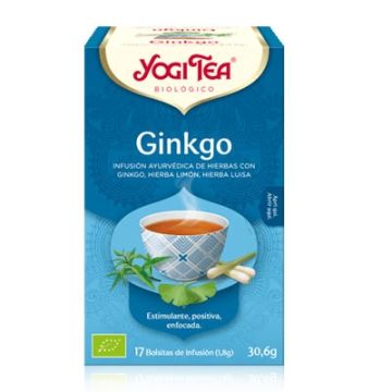 Yogi Tea Ginkgo Infusion Ginkgo Hierba Limon Hierba Luisa 17 Uds