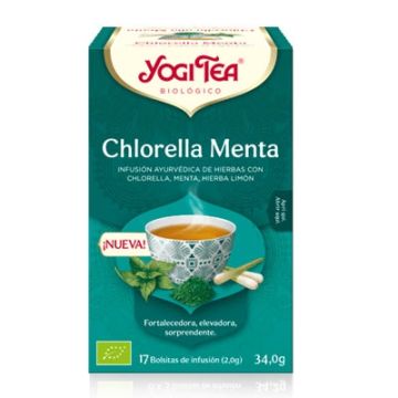 Yogi Tea Chlorella Menta Infusion Menta Hierba Limon 17 Uds