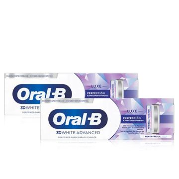 Oral-B 3D White Luxe Perfeccion Pasta Blanqueante Duplo 2x75ml