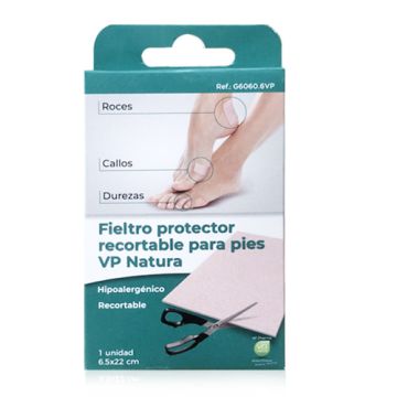 Vp Natura Fieltro Protector Recortable Pies 6,5x22cm 1 Ud