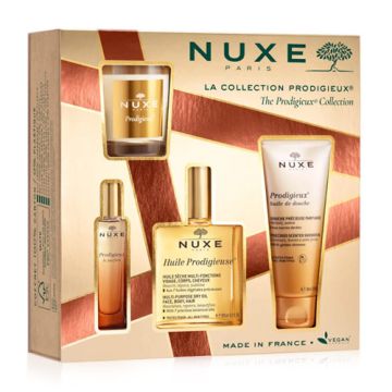 Nuxe Huile Prodigieuse Aceite 100ml +Aceite Ducha +Perfume +Vela