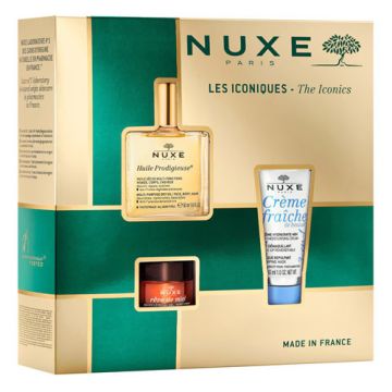 Nuxe Huile Prodigieuse Aceite 50ml +Crema 30ml +Balsamo 15g