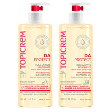 Topicrem DA Protect Aceite Limpiador Relipidizante Duplo 2x500ml