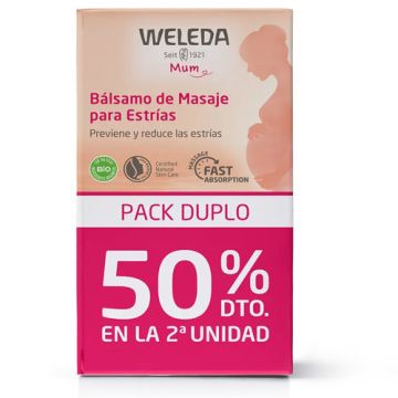 Weleda Mum Balsamo de Masaje para Estrias Duplo 2x150ml