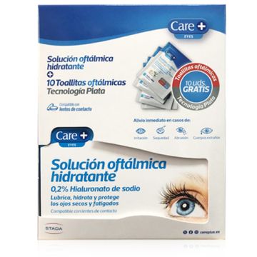 Care+ Solucion Oftalmica Hidratante 20 Uds + Toallitas 10 Uds