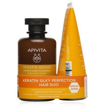 Apivita Keratin Repair Champu 250ml + Acondicionador 150ml