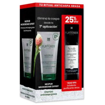 Rene Furterer Neopur Champu Anticaspa Grasa 150ml + Scrub 150ml