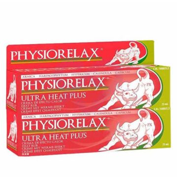 Physiorelax Ultra Heat Crema de Efecto Calor Duplo 2x75ml